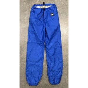 Vintage The North Face Rain Pants Adult Medium Blue Gore-Tex Shell Made In USA